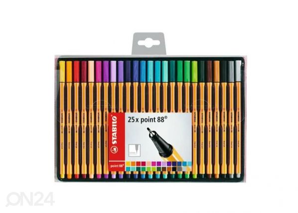 Капиллярная ручка Stabilo Point 88, 25 цветов