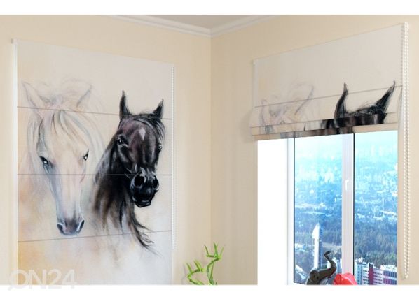 Затемняющие римские шторы African Horses 1 60x60 см