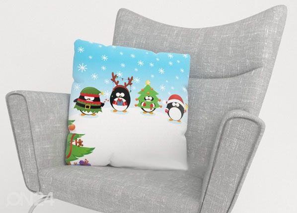 Декоративная наволочка Christmas Pinguins 40x60 cm