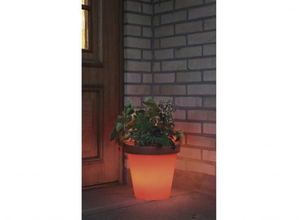 Цветочный горшок с LED светильником