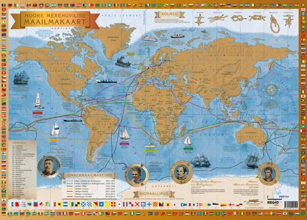 Regio карта мира для юного любителя мореплавания