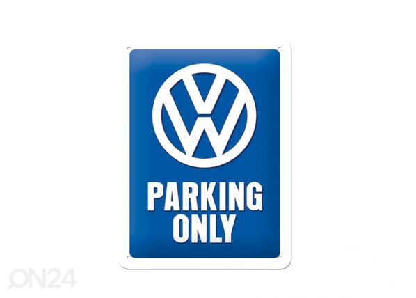 Металлический постер в ретро-стиле VW Parking Only 15x20cm