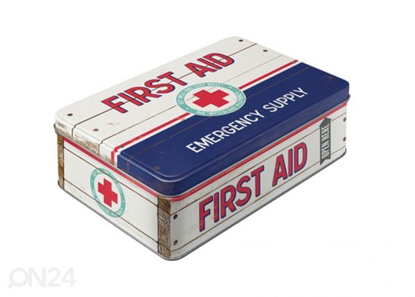 Жестяная коробка First Aid Emergency supply 2,5L