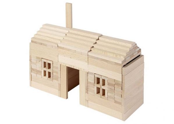 Goki деревянные строительные кубики, 200 шт