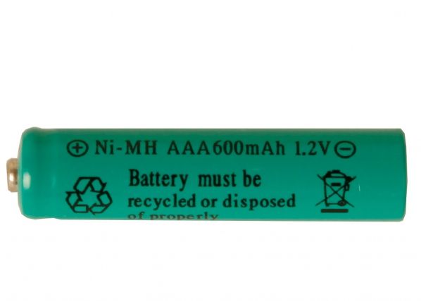 Перезаряжаемый от солнечной энергии Ni-MH аккумулятор AAA 1,2V