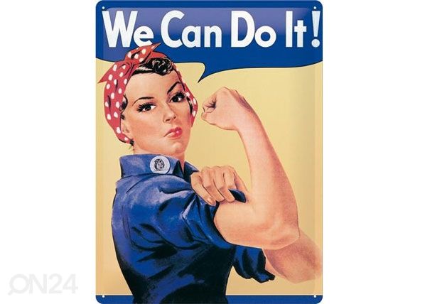 Металлический постер в ретро-стиле We can do it! 15x20cm