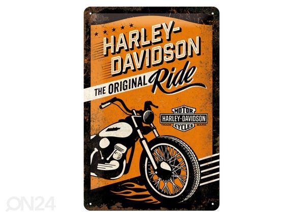 Металлический постер в ретро-стиле Harley-Davidson The Original Ride 20x30 cm