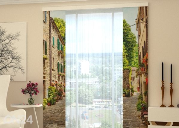 Просвечивающая панельная штора Narrow street in Italy 80x240 cm