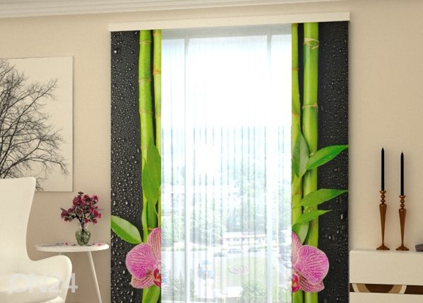 Затемняющая панельная штора Orchids and Bamboo 80x240 cm