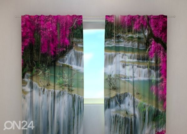 Полузатемняющая штора Flowers at the waterfall 240x220 cm