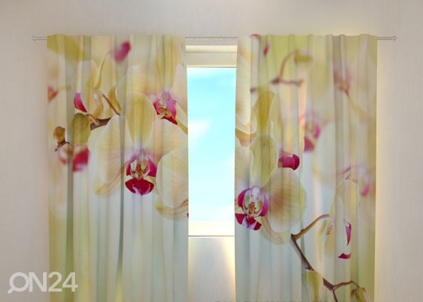 Просвечивающая штора Goldish orchids 240x220 cm