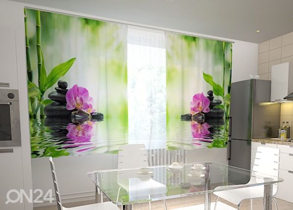 Полузатемняющая штора Orchids and sun in the kitchen 200x120 см