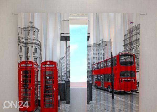 Просвечивающая штора London bus 240x220 cm