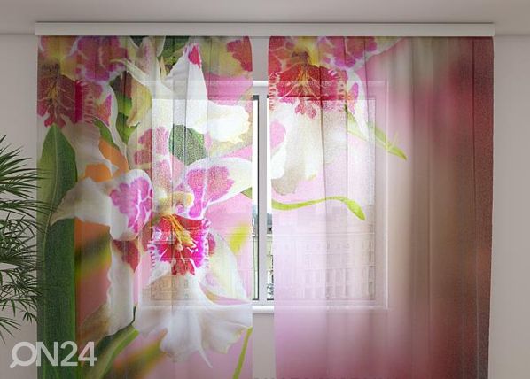 Просвечивающая штора Mottle Orchids 240x220 см