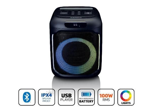 Bluetooth-динамик Lenco PA100BK, черный