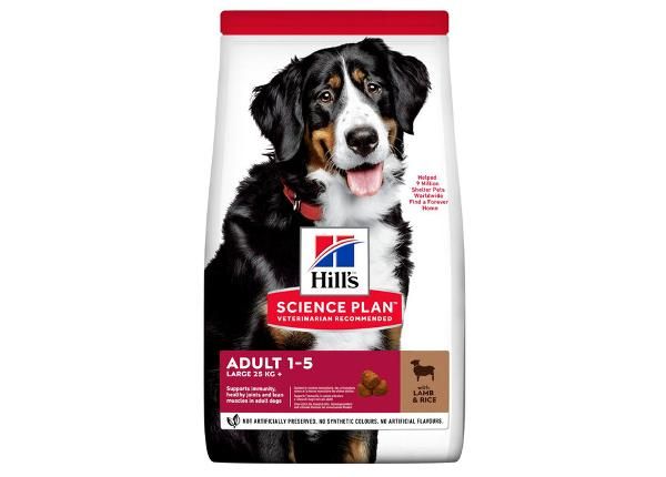 Hill's Science Plan корм бараниной и рисом для крупных собак 14 кг