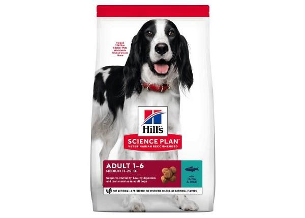 Hill's Science Plan корм для собак с тунцом, для собак среднего размера 2,5 кг