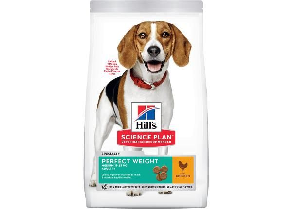 Hill's Science Plan Weight корм для собак средниух пород 12 кг
