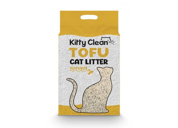 KittyClean Наполнитель для кошачьего туалета тофу / 2,5 кг / натуральный