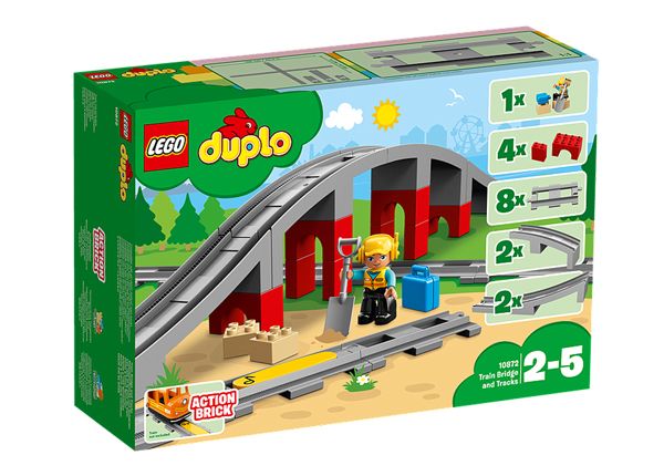 LEGO DUPLO Железнодорожный мост и рельсы