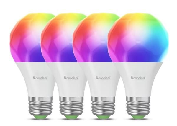 Nanoleaf Essentials Matter Wi-Fi умная лампа A60 E27 (комплект из 4 шт.)