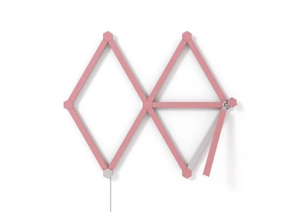 Nanoleaf Lines Skin Black Matte комплект из 9 накладок на панель и монтажных заглушек (розовый)