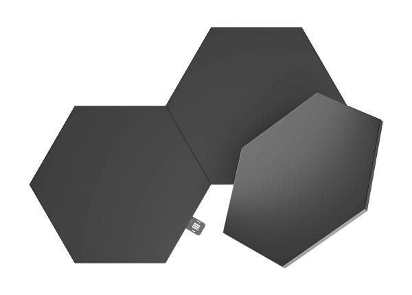 Nanoleaf Shapes Black Hexagons расширительный комплект (3 панели), черный
