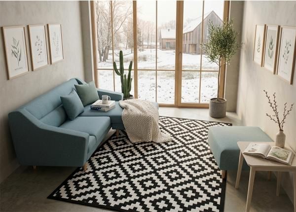 Narma smartWeave® ковер Viki black 70x140 см