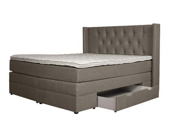 Sime Beds Континентальная кровать с ящиками Sanna 200x200 см