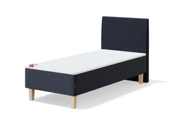 Sleepwell кушетка BLUE POCKET 90x200 cm + изголовье H20 низкое + наматрасник Profiled Foam + ножки H:18