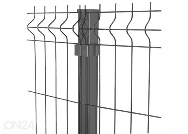 Заборная панель 3D RAL7016, 4 mm 153x250 cm