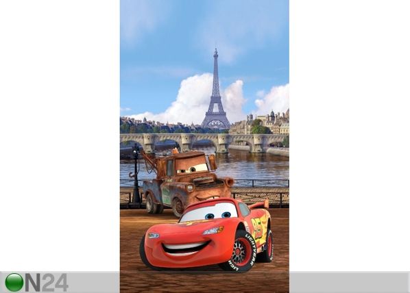 Затемняющая фотоштора Disney cars Paris 140x245 см