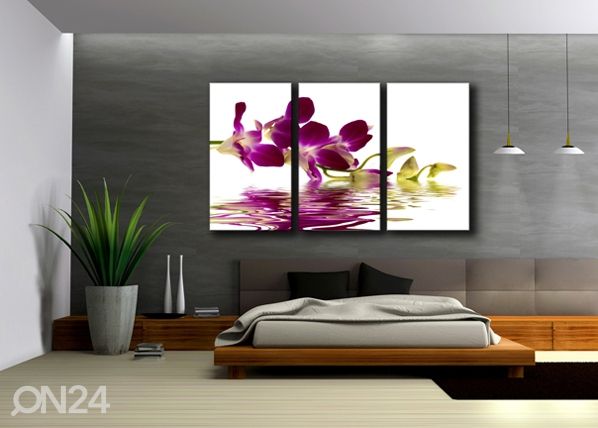 Картина из 3-частей Орхидея