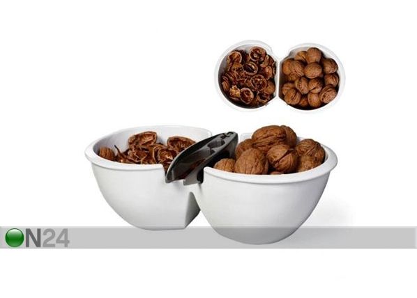 Керамическая чаша для орехов и щипцы Cocina