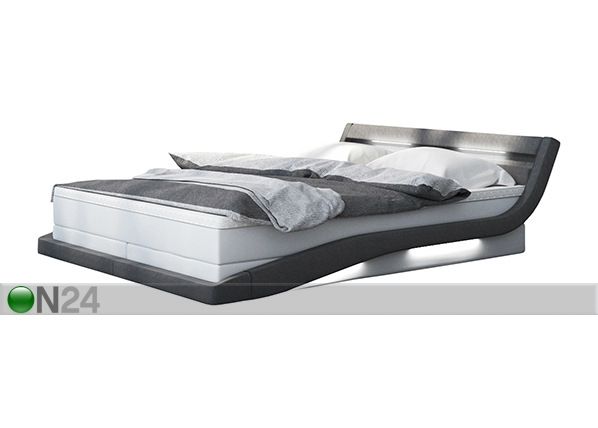 Кровать с LED освещением + матрас 180x200 cm