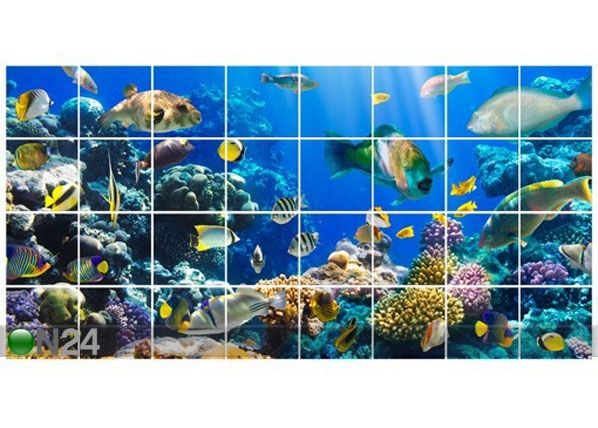 Наклейки на плитку Underwater Reef 60x120 cm