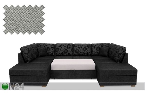 Угловой диван-кровать Silver XL с двумя ящиками