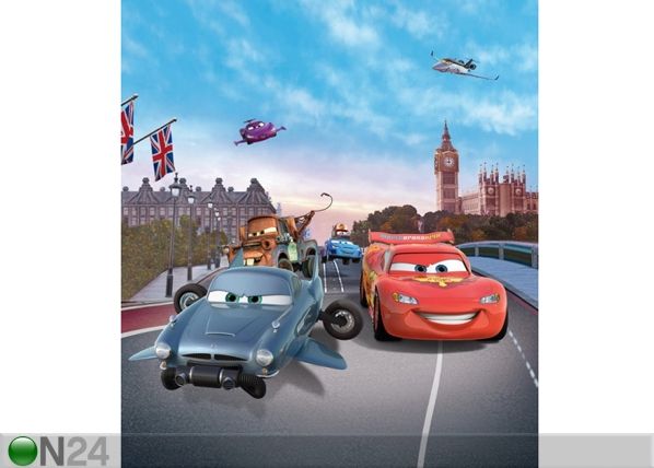 Флизелиновые фотообои Disney Cars in London 180x202 cm