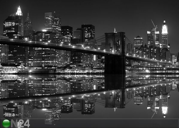 Флизелиновые фотообои New York in black and white 360x270 cm