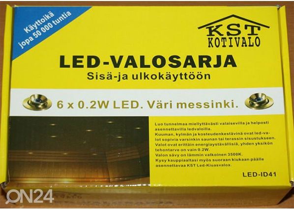 LED лампочки для освещения сауны 6 x 0,2 Вт