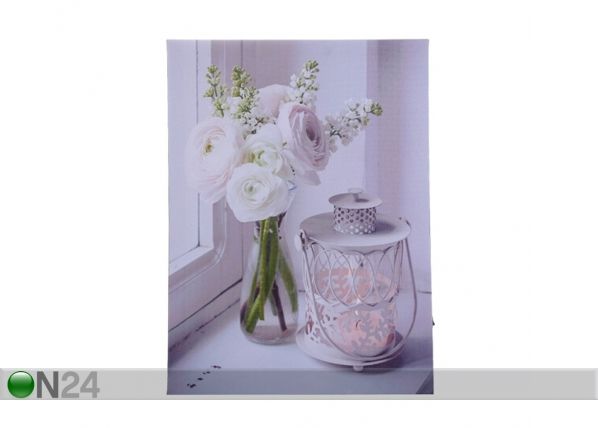 LED настенная картина Bouquet 70x50 см