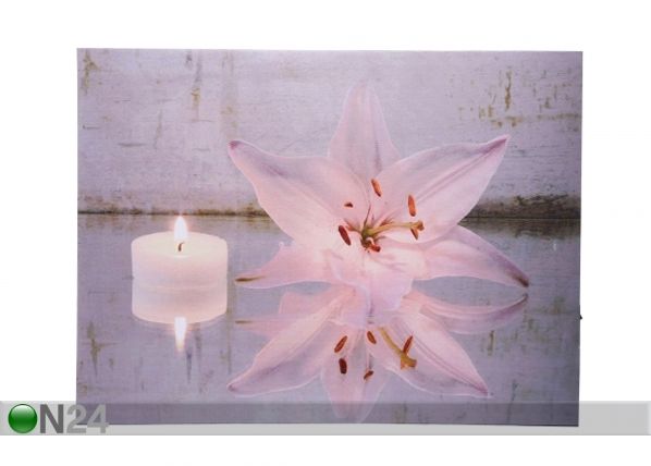 LED настенная картина Candle & Lily 30x40 см