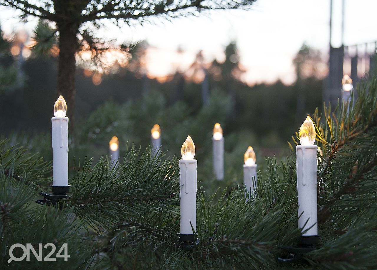 Беспроводные электрические LED свечи для украшения рождественской елки увеличить