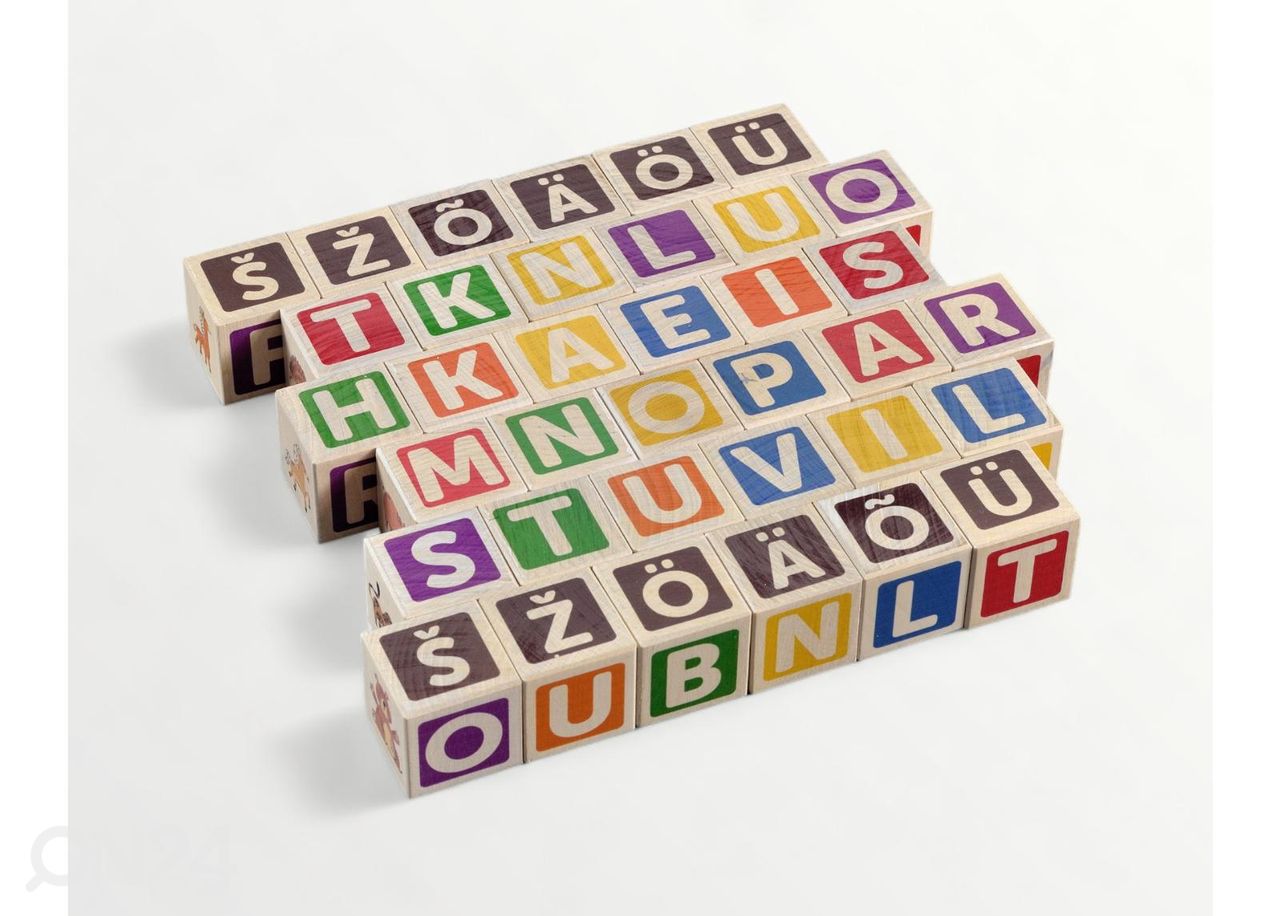 Блоки букв и цифр эстонского алфавита, 36 шт увеличить