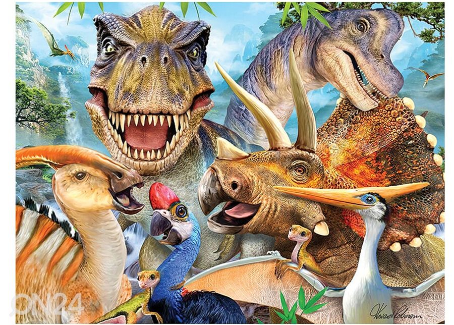 Головоломка 3D Динозавры Selfies 48 шт увеличить