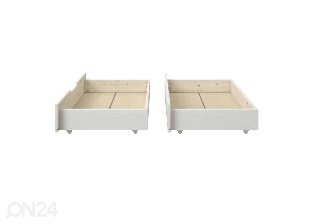 Двухъярусная кровать Robin 90/120x200 cm с ящиками увеличить
