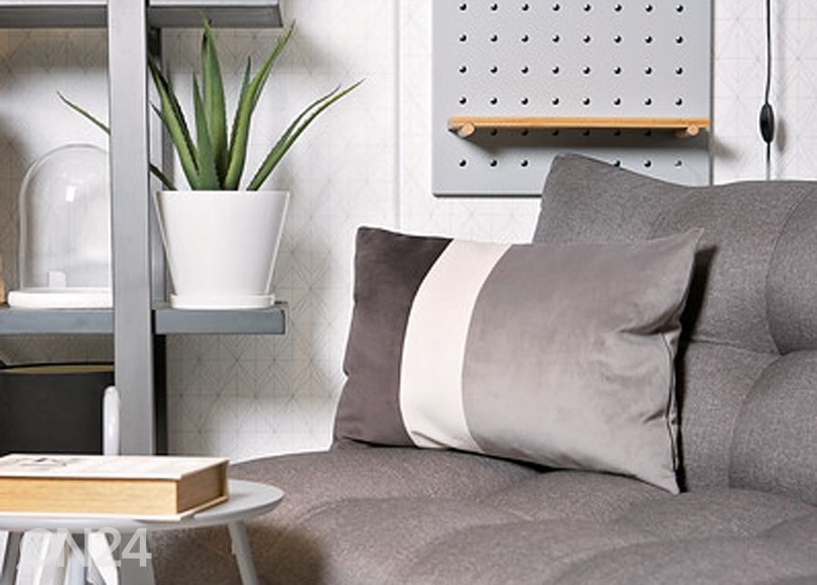 Декоративная подушка Velvet Trio Midi, темно-серый и серый 40x60 см увеличить