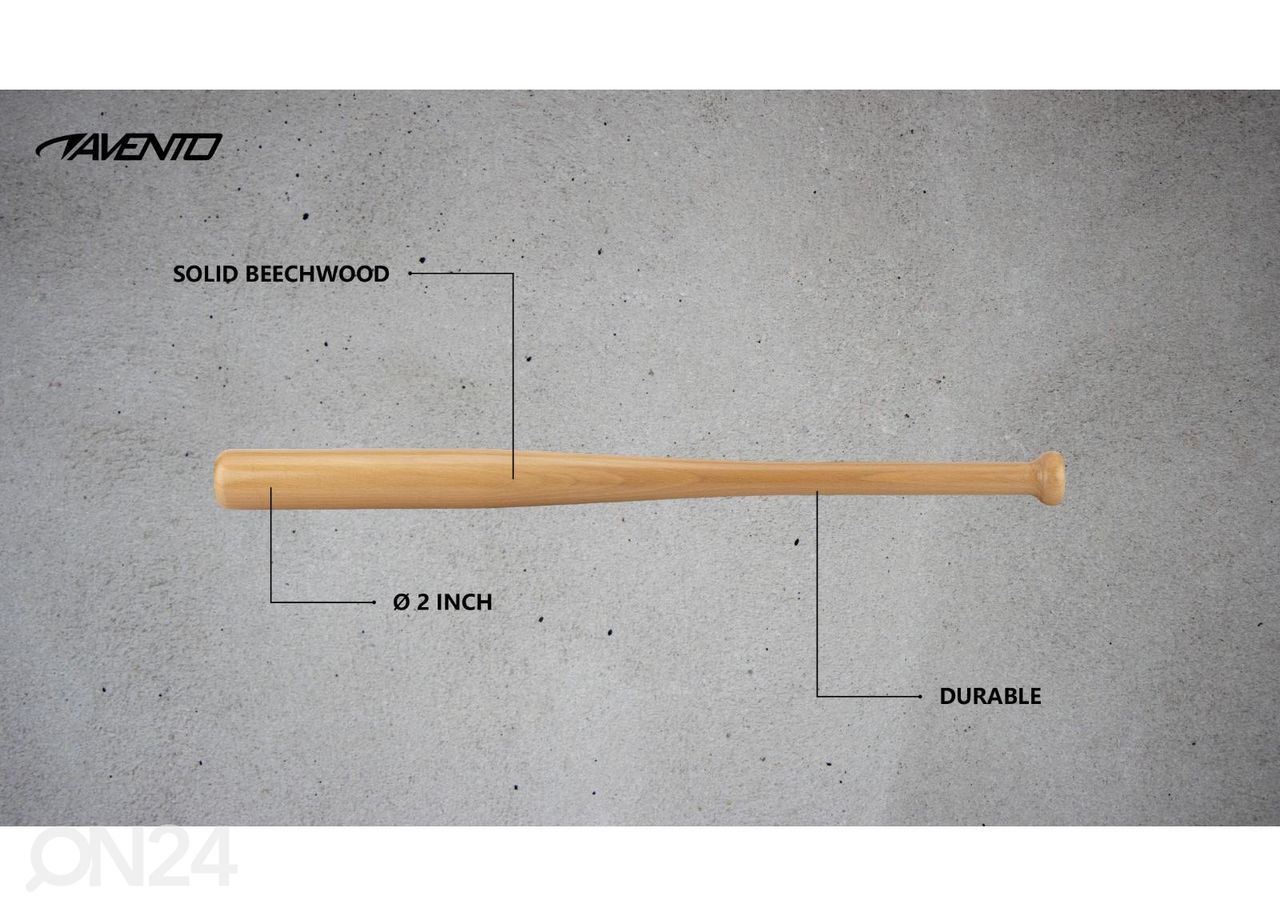 Деревянная бейсбольная бита Avento 63 см увеличить