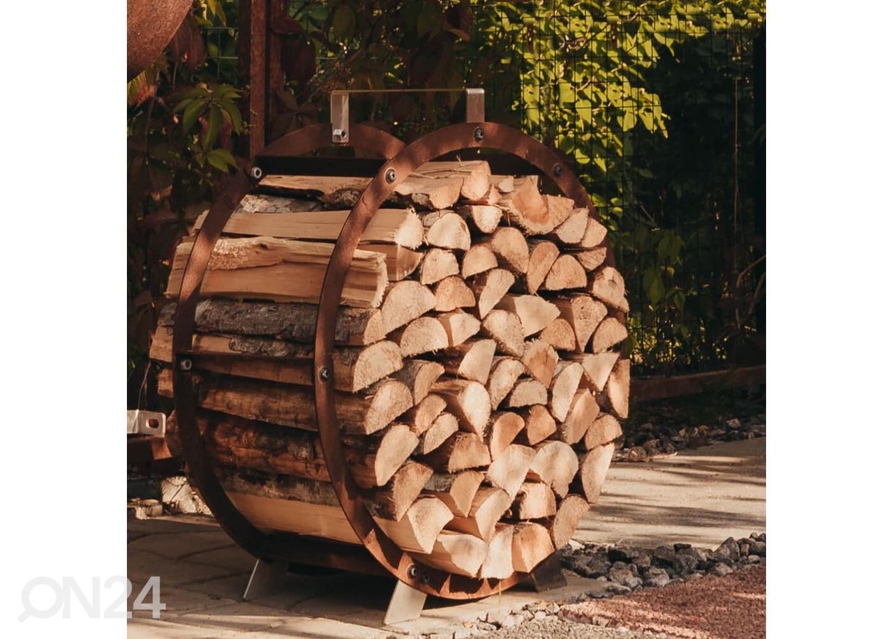 Держатель из стали для дров Corten Hugo, Ø 58 см увеличить