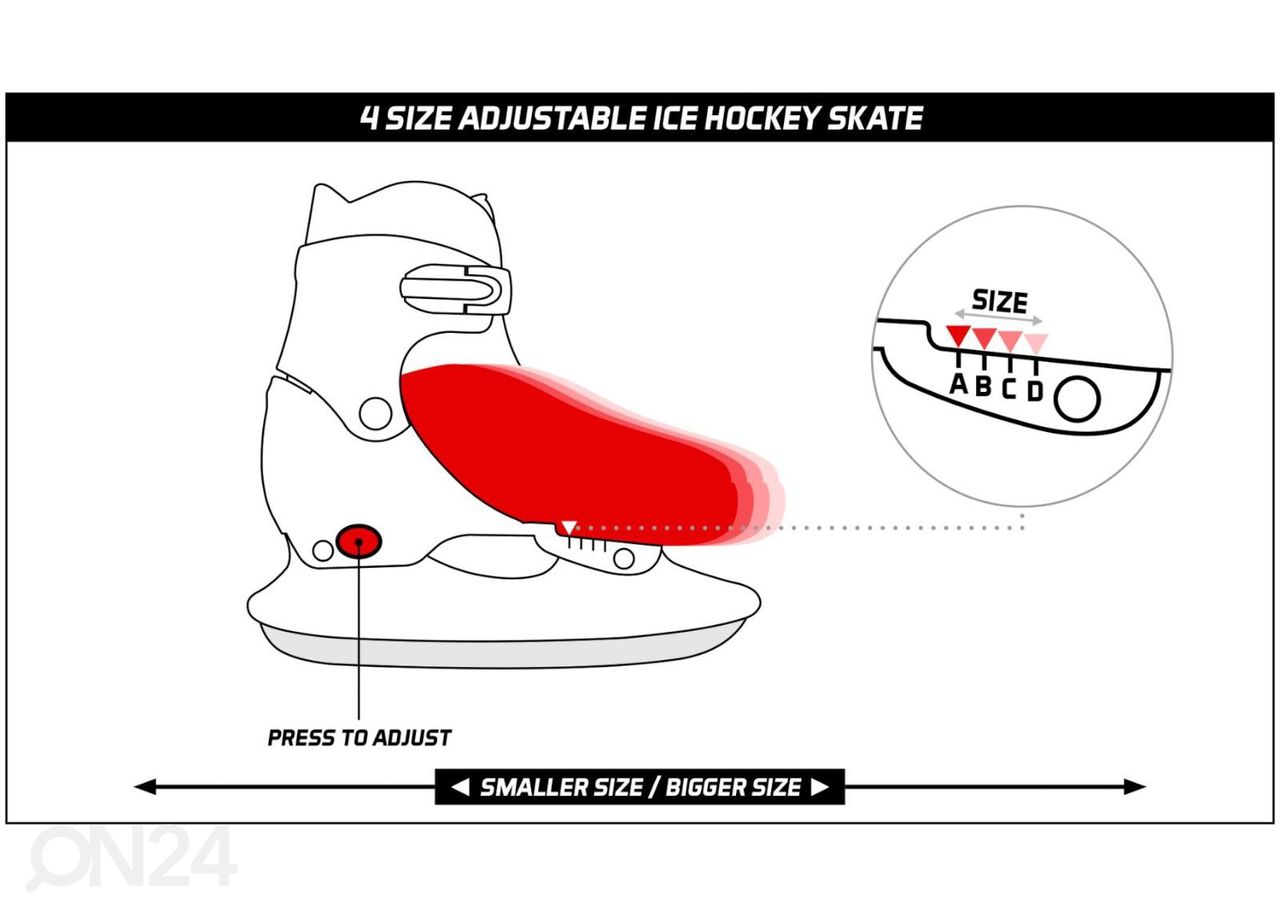 Детские хоккейные коньки регулируемого размера Hardboot Nijdam увеличить
